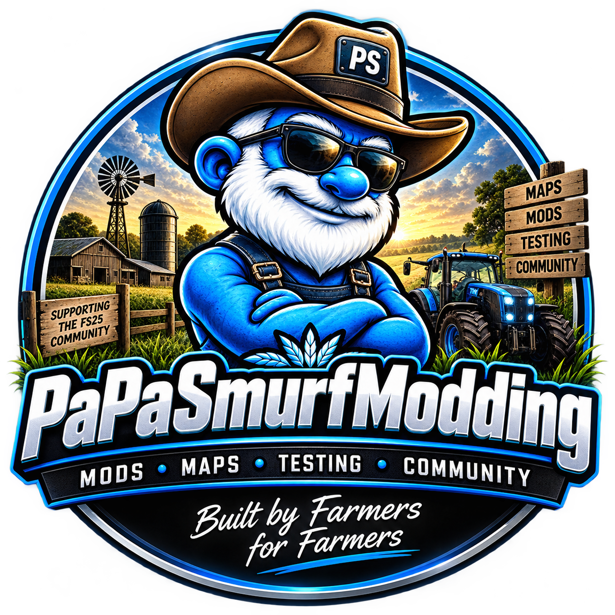 PaPaSmurfModding logo
