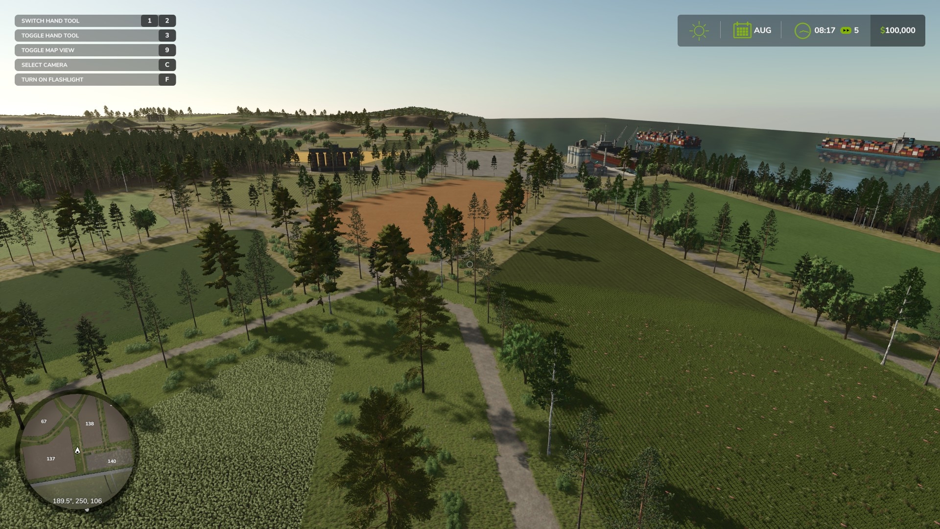 Farmland and countryside