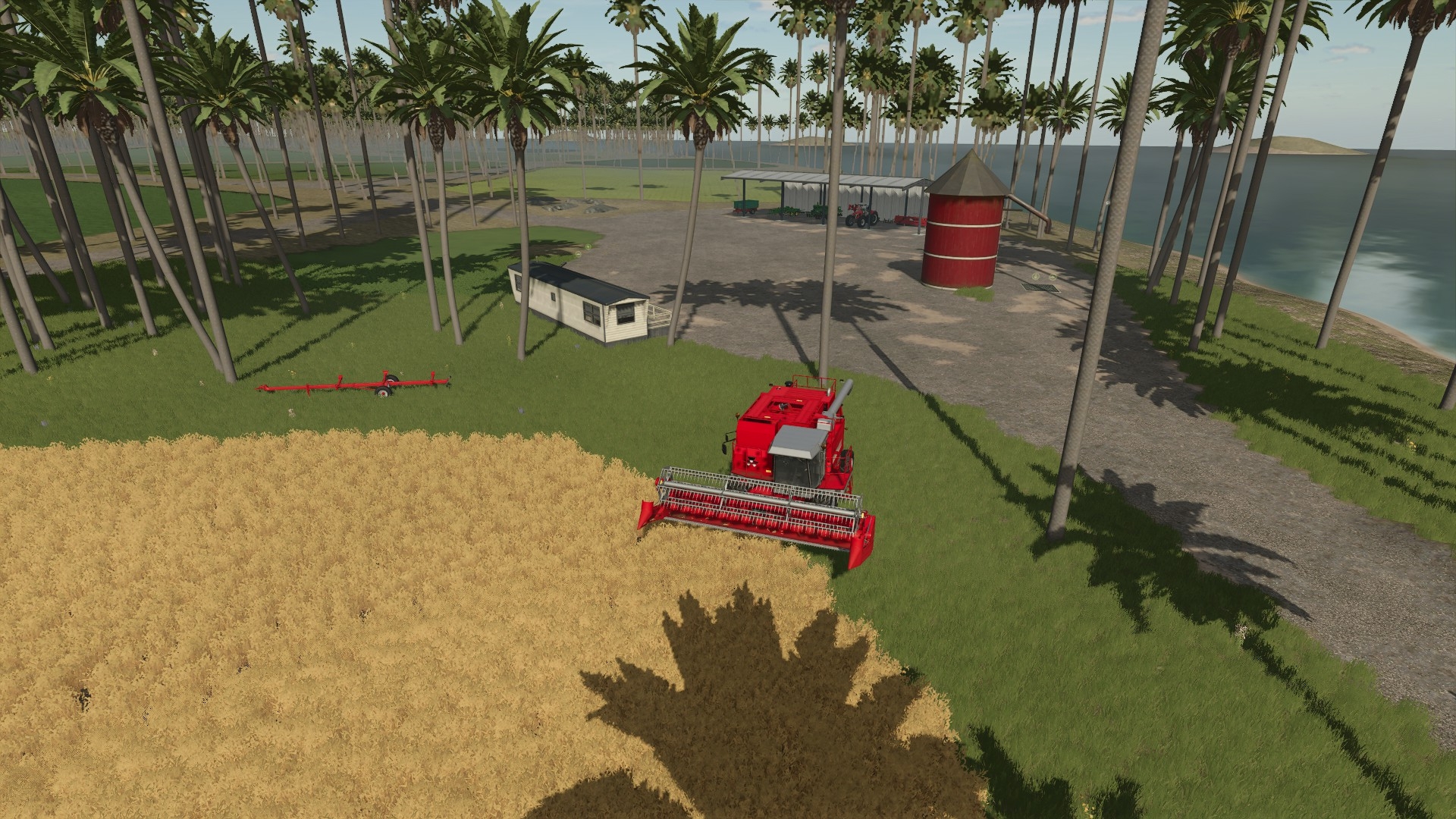 Harvesting on the island