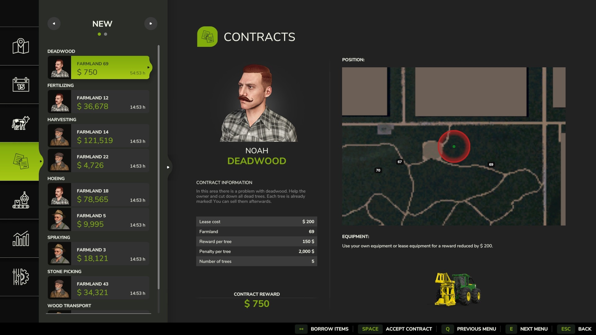 Contracts interface