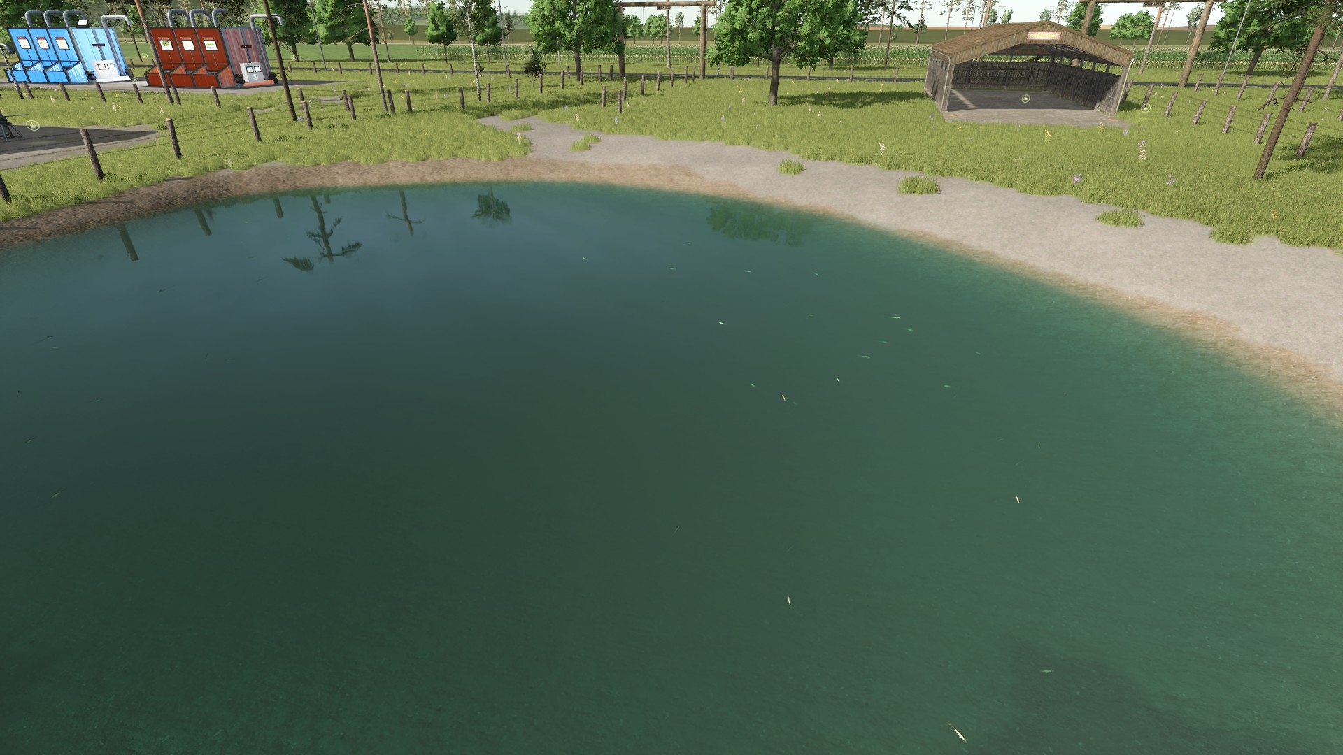 Pond and farm facilities
