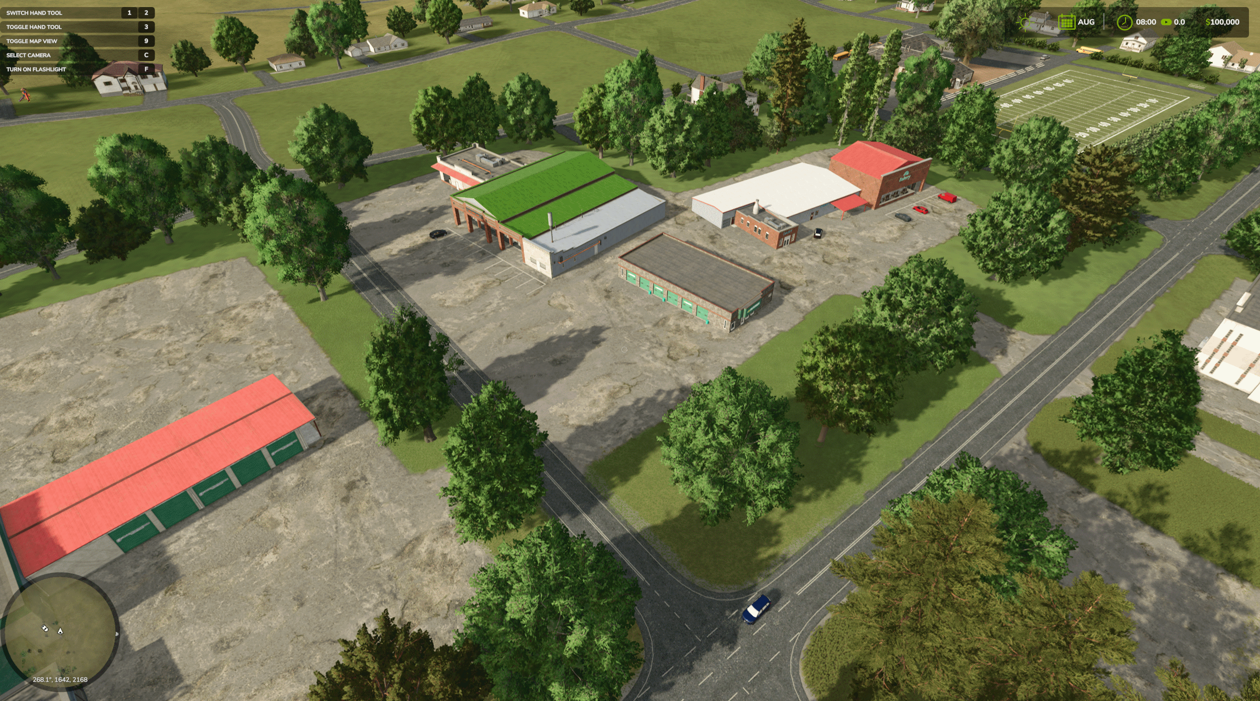 Farm buildings and field approaches
