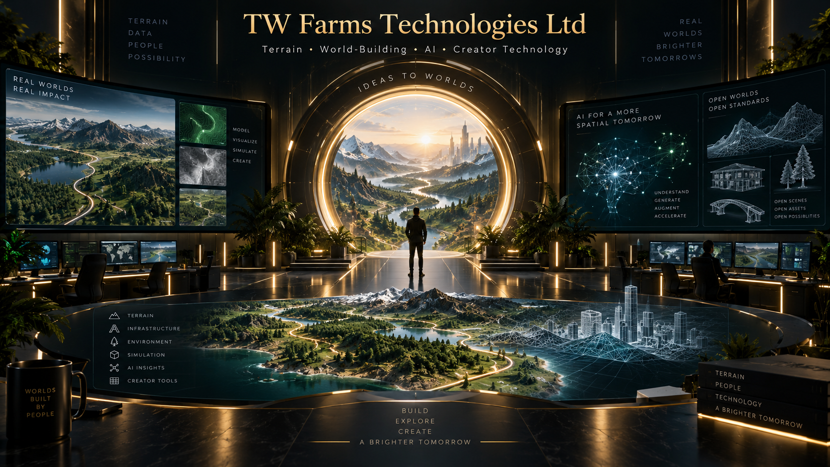 TW Farms Technologies Ltd terrain, world-building and AI technology command centre