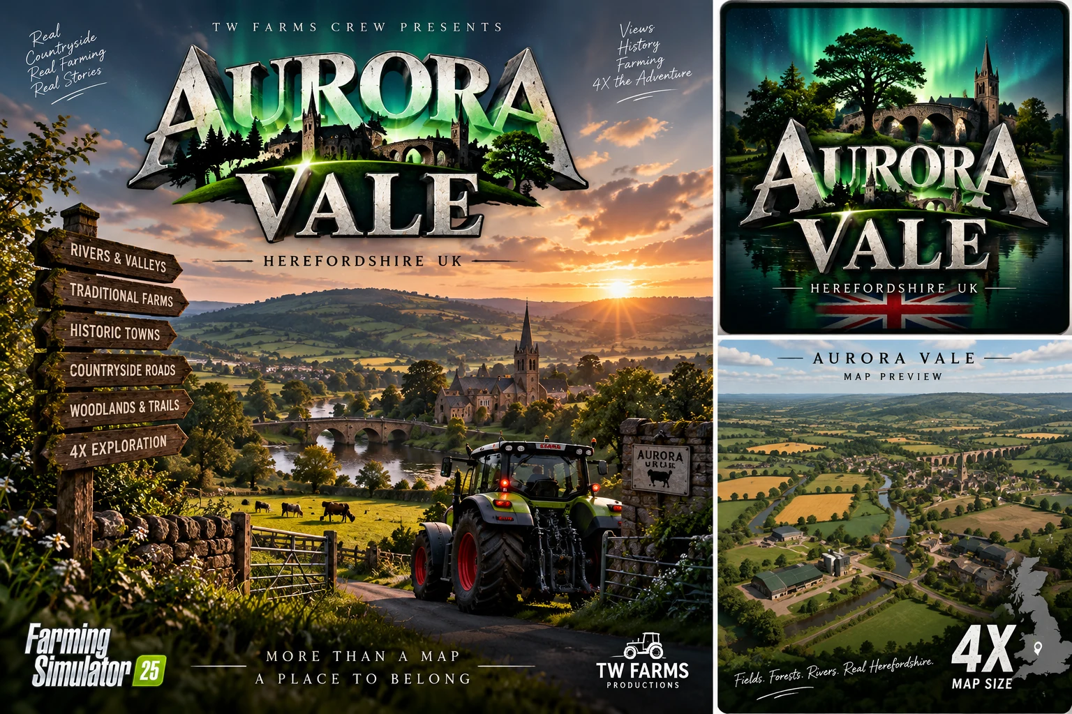 Aurora Vale project presentation and map preview artwork